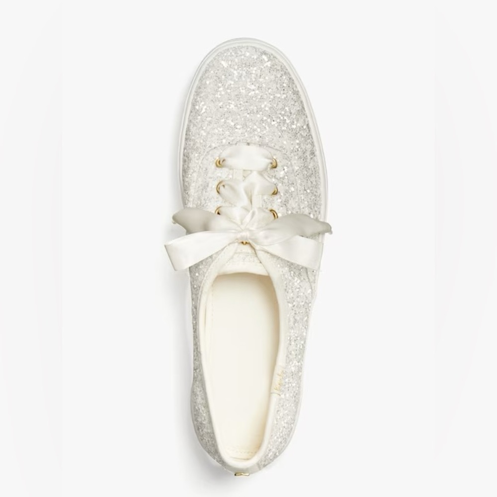 Kate Spade x KEDS Cream Glitter Sneakers